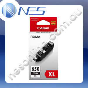 Canon Genuine PGI650XLBK High Yield BLACK Ink Cartridge for IP7260 MG5460 MG6360 [PGI-650XLBK]