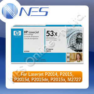 HP Genuine #53X Black Toner Q7553X for P2014/M2727NF/P2015DN/P2015