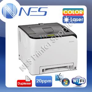 RICOH SPC-252DN Wireless Network Color Laser Printer+Auto Duplexer Free Upgrade to RICOH P C301W