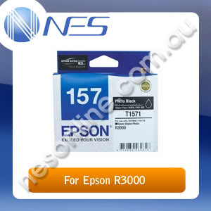 Epson Genuine 157 UltraChrome K3 BLACK Ink Cartridge for R3000 A3+ Photo Printer