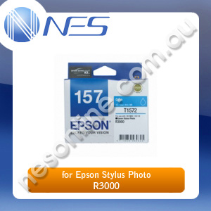 Epson Genuine 157 UltraChrome CYAN Ink Cartridge for Epson Stylus Photo R3000 [C13T157290]