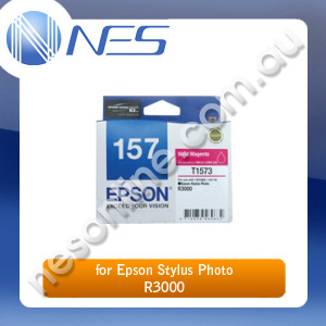 Epson Genuine 157 UltraChrome MAGENTA Ink Cartridge for Epson Stylus Photo R3000 [C13T157390]