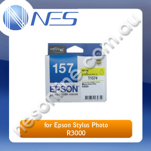 Epson Genuine 157 UltraChrome YELLOW Ink Cartridge for Epson Stylus Photo R3000 [C13T157490]