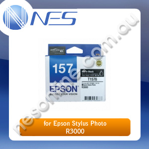 Epson Genuine 157 UltraChrome MATTE BLACK Ink Cartridge for Epson Stylus Photo R3000 [C13T157890]