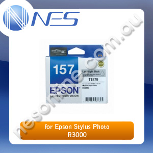 Epson Genuine 157 UltraChrome LIGHT LIGHT BLACK Ink Cartridge for Epson Stylus Photo R3000 [C13T157990]