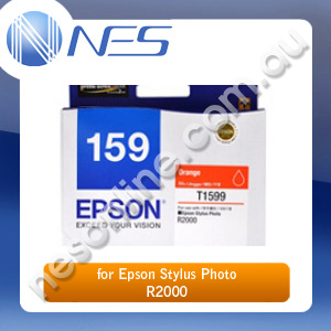 Epson Genuine 159 UltraChrome Hi-Gloss2 ORANGE Ink Cartridge for Epson Stylus Photo R2000 [C13T159990]