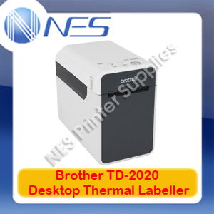 Brother TD-2020 PC-Connectable Desktop Thermal Printer 152mm/sec 56mm Wide Label