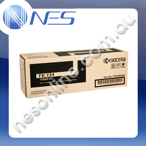 Kyocera Genuine TK-134 Toner Kit Cartridge for FS-1028MFP/FS-1128MFP/FS-1300D/FS-1350D [P/N:TK134] 7.2K Yield TK134BK