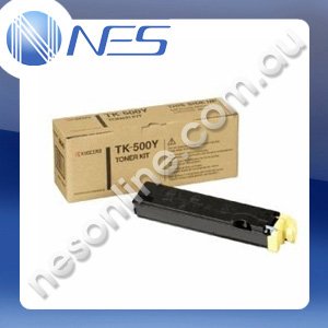 Kyocera Genuine TK500Y YELLOW Toner Cartridge for Kyocera FSC5016N [TK500Y]