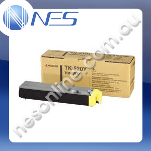 Kyocera Genuine TK-520Y YELLOW Toner Cartridge for Kyocera FSC5015N [TK520Y]