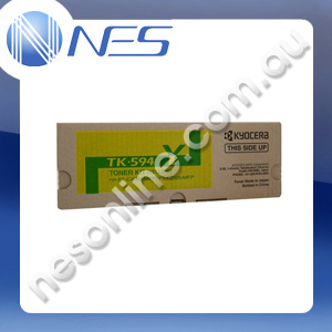 Kyocera Genuine TK594Y YELLOW Toner Cartridge for Kyocera FSC2026MFP/2126MFP/2526MFP/2626MFP/5250DN [TK594Y]