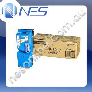 Kyocera Genuine TK820C CYAN Toner Cartridge for Kyocera FSC8100DN [TK820C]