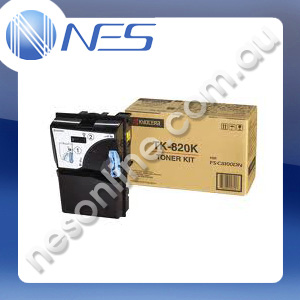 Kyocera Genuine TK820K BLACK Toner Cartridge for Kyocera FSC8100DN [TK820K]