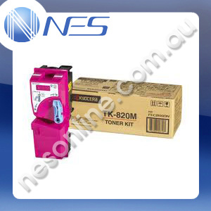 Kyocera Genuine TK820M MAGENTA Toner Cartridge for Kyocera FSC8100DN [TK820M]