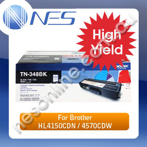 Brother Genuine TN348BK Black High Yield Toner Cartridge for DCP-9055CDN/HL-4150CDN/HL-4570CDW/MFC-9460CDN/MFC-9970CDW TN-348BK (6K Yield)