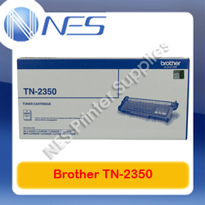 Brother TN2350 Genuine BLACK High Yield Toner for HL-L2300D/L2340DW/L2365DW/L2380DW/MFC-L2700DW/L2703DW/L2720DW/L2740DW TN-2350 (2.6K)