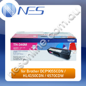 Brother Genuine TN340M MAGENTA Toner Cartridge for DCP9055CDN/HL4150CDN/HL4570CDW/MFC9460CDN/MFC9970CDW (1.5K Yield)
