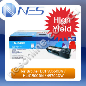 Brother Genuine TN348C CYAN High Yield Toner Cartridge for DCP9055CDN/HL4150CDN/HL4570CDW/MFC9460CDN/MFC9970CDW (6K Yield)