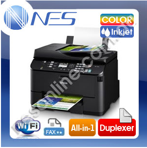 Epson WorkForce Pro WP4530 4-in-1 Wireless Network Printer+FAX+ADF+Auto Duplexer+iPrint Support [WP-4530] P/N:C11CB33401