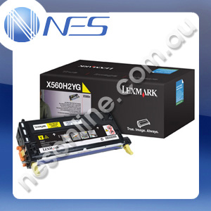 Lexmark Genuine X560H2YG YELLOW High Yield Toner Cartridge for Lexmark X560N [X560H2YG]