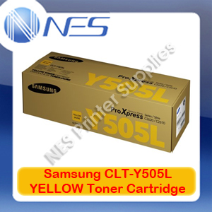 Samsung Genuine CLT-Y505L YELLOW High Yield Toner Cartridge for SL-C2620DW/SL-C2670FW/SL-C2680FX (3.5K) SU513A
