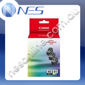 Canon Genuine PG40CL41VP 2xPG40 & 1xCL41 Ink Cartridge for Canon IP1200/IP1300/IP1600/IP1700/IP2200/IP2400/IP6210D/IP6220D/IP6320D/MP140/MP150/MP160/MP170/MP180/MP190/MP210/MP220/MP450/MP460/MP470/MX300/MX310