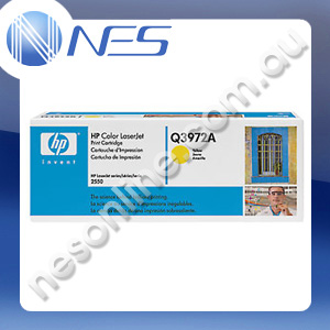 HP Genuine Q3972A L/Y YELLOW Toner Cartridge for HP LaserJet 2550L/2550LN/2550N/2820/2830/2840 (2K Page Yield)