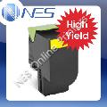 Lexmark Genuine 708HY YELLOW High Yield Toner Cartridge for CS310n CS310dn CS410dn CS510de [70C8HY0]