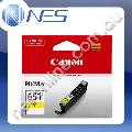 Canon Genuine CLI651Y YELLOW Pigment Ink Cartridge/Tank for IP7260 MG5460 MG6360 [CLI-651Y]