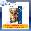 Epson A4 Matte Heavy Weight Inkjet Paper 50xSheets 167GSM 8.3"x11.7" [S041256]